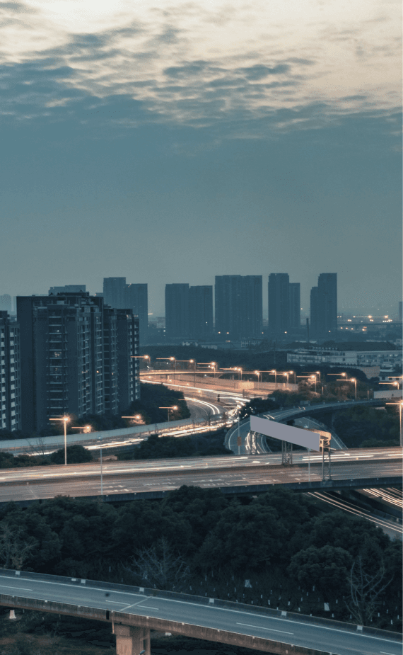 Urban landscape – cityscape at dusk