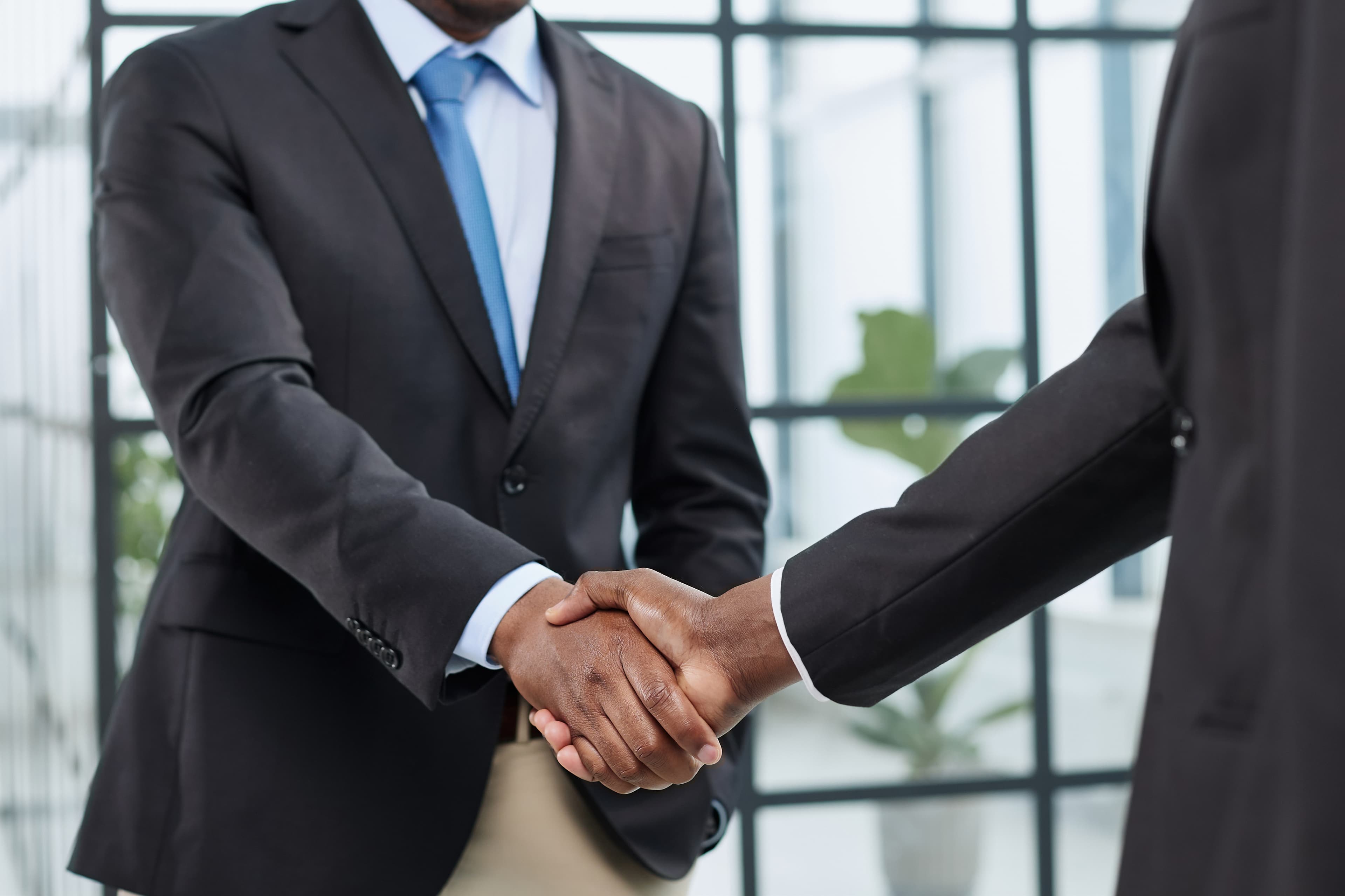 Business handshake – partnership and trust